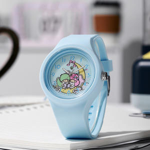 <span class=keywords><strong>Montre</strong></span> ronde en silicone personnalisable à motif de dessin animé, <span class=keywords><strong>tendance</strong></span>, à quartz, pour adolescentes, vente en gros, nouvelle arrivée - Product Image 6