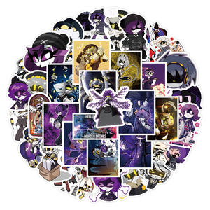 55 piezas Cool Cartoon Murder Drones Graffiti pegatinas para libro botella Decoración Ciencia Ficción Anime pegatina - Product Image 6