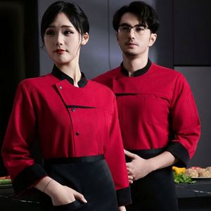 Veste de Chef Imprimée à Manches Longues Personnalisable pour Homme – Drapeau Italie Dragon – Uniforme de Travail pour Restaurant - Product Image 4