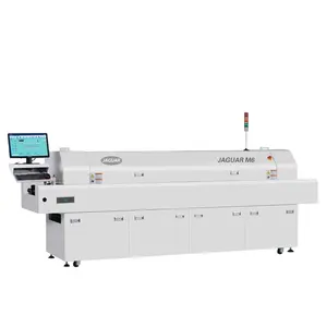 6 Zona Udara Panas Reflow Oven untuk PCB Solder