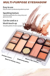 Meilleure vente Palette de poudre d'ombre à paupières mate et chatoyante hautement pigmentée sans cruauté aux yeux, 12 couleurs - Product Image 5