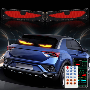 Pantalla LED para Parabrisas de <span class=keywords><strong>Coche</strong></span> 2 en 1 Ojos de Diablo 64*20 96*20 con Control por App y Remoto Pantalla Decorativa DIY <span class=keywords><strong>Luz</strong></span> Indicadora Ojos Animados - Product Image 3