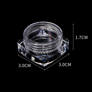 2.5g Small Plastic Jar Lid Nail Powder Glitter Cosmetic Eye Cream Sample Container Salon Manicure <b>Storage</b> Pot <b>Tool</b> Refillable - Product Image 3