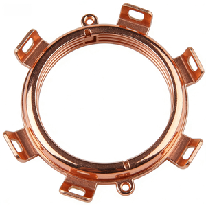 Custom CNC Machined Copper Plated Aluminum Mounting Ring For <b>Camera</b> Lens - Product Image 5