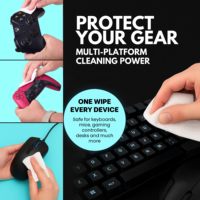 Lingettes pour claviers et écrans d'ordinateurs portables et électroniques, sans alcool, sans traces, séchage rapide, sans danger pour les touches