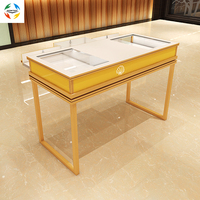 Vitrine de magasin de bijoux, table d'exposition en verre avec tiroir silencieux, éclairage LED, robuste, antivol