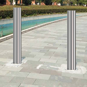 An Ninh Cố Định <span class=keywords><strong>Bollards</strong></span> Ống Thép Không Gỉ Barricade Cô Lập Bollard Bài Đường Cọc - Product Image 5