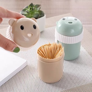 Cartoon Toothpick Holder Plastic Portable Toothpick Container For Home Kitchen Table Decoration - Product Image 1