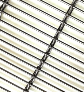 <span class=keywords><strong>Grillage</strong></span> métallique architectural en acier inoxydable de qualité supérieure, à barres horizontales, pour écran <span class=keywords><strong>d</strong></span>écoratif, <span class=keywords><strong>d</strong></span>écoupe sur mesure, pour bâtiments modernes - Product Image 4
