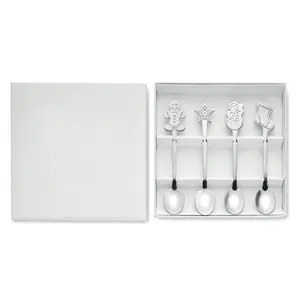 Set di 4 cucchiai natalizi personalizzati per merchandising - Product Image 3