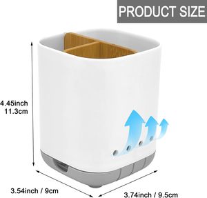 Support pour brosse à dents et dentifrice, espace de rangement réglable, boîte pour brosse à dents - Product Image 5