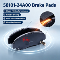 Kampas Rem Mobil Berkualitas Tinggi Grosir 58101-24A00 58101-24A00 untuk Mesin Otomatis