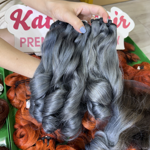 Extensiones vietnamitas de lujo rectas/onduladas naturales de 100g Paquetes de cabello crudo virgen de doble estiramiento Extensiones de cabello humano de color personalizado - Product Image 1