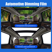Película de Privacidad para Ventanas de Automóvil con Tinte Eléctrico Inteligente Conmutable, Vidrio de Baja Opacidad, Película PDLC con Control Remoto Electrocrómico de Encendido/Apagado