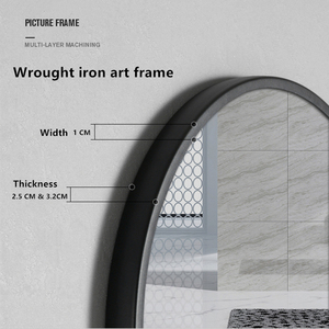 <span class=keywords><strong>Miroir</strong></span> sur pied pleine longueur de style vintage avec <span class=keywords><strong>grand</strong></span> cadre <span class=keywords><strong>en</strong></span> métal <span class=keywords><strong>noir</strong></span> pour la décoration d'un <span class=keywords><strong>grand</strong></span> salon - Product Image 6