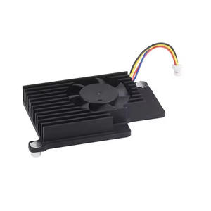 Raspberry beri <span class=keywords><strong>Pi</strong></span> 5 khusus wastafel panas <span class=keywords><strong>Pi</strong></span> 5 aluminium Aloi wastafel panas dengan kipas pendingin dan perekat termal - Product Image 2