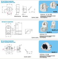Douille d'ampoule led t8 t5 24w, 4 lampes à support de tube t5, babouche Fluorescent G5