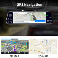 GPS Navigation 10 pouces 4G Voiture Dvr Caméra 1080P ADAS Android 8.1 Dash Cam 2G + 32GB WIFI Conduite Enregistreur Vidéo Rétroviseur