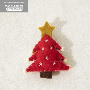 Christmas Decorations Creative Tree Cartoon Elk Plush Pendant DIY Material Small Doll Gift China - Product Image 6