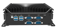 Mini PC sin ventilador Linux Ubuntu/Win11 N100 Quad Core 2*Lan/2*RS232/2*RS485/16GB RAM DDR4 128GB SSD M.2/PC de escritorio integrado