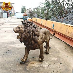 Decoración de jardín interior al aire libre gran latón Tigre bronce Tigre estatua leopardo estatua animal estatua gran oferta - Product Image 3