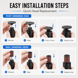 USB Rechargeable Portable Electric Nail <b>Grinder</b> Foot Callus Remover with LED Display for Nail Care Remove Callus - Product Image 3