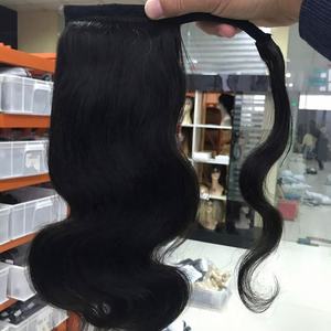 Extensiones de Cabello Humano Remy Virgen Brasileño en Cola de Caballo, Ondas de Agua y Ondas Corporales, con Clip Envolvente - Product Image 4