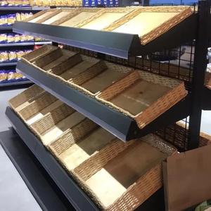 Leyo Handmade Distressed Finish Modern <b>Wicker</b> Seagrass Rattan Cane Kitchen Serving Tray Food Storage <b>Basket</b> Single Tier - Product Image 1