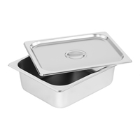 Bain-marie commercial à 5 bacs en acier inoxydable pour restaurant, chauffe-plats de comptoir