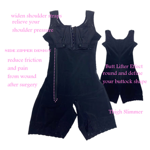 Collant con presa a controllo costante con cerniera laterale Shapewear originale carrozzeria colombiana Post chirurgia girovita corsetto <span class=keywords><strong>taglie</strong></span> <span class=keywords><strong>forti</strong></span> - Product Image 2