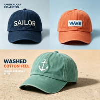 Gorra de Béisbol Moderna, Lavada, Desgastada, con Logotipo Bordado, Unisex, Deportiva, de Algodón