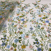 Blouses respirantes directes d'usine pour femmes nouveau tissu de dentelle brodée colorée robes de soirée Qipao toutes les couleurs Textiles de maison