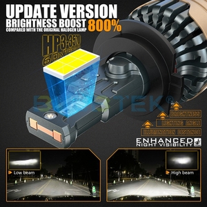 BULBTEK HP3 vente en gros, haute efficacité LED H4 H7 H11 H13 9008 LED ampoule de phare Luces 12V 24V voiture LED phare automatique - Product Image 3