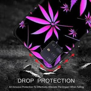 Funda de teléfono de moda de Arte de hierba de hoja de cannabis para <span class=keywords><strong>Samsung</strong></span> <span class=keywords><strong>Galaxy</strong></span> A51 A71 A21S A03s A13 <span class=keywords><strong>A33</strong></span> A53 A11 A31 A52 A41 A32 5G A01 A22 - Product Image 6