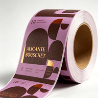 Étiquettes de vin de luxe personnalisées, matériau texturé profond, estampage à chaud en feuille d'or, papier texturé premium, étiquettes d'emballage pour vin rouge