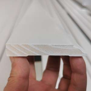 9/16 pouces X 3-1/4 pouces X 8 pieds 10 pieds 12 pieds 16 pieds Colonial apprêté bois pin 623 moulure de plinthe - Product Image 2