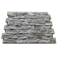 Рок-н-обработанный сланцевый камень стеновые панели для наружных стен