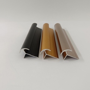 Nhà cung cấp hàng đầu trang trí đặc biệt ép đùn nhôm hồ sơ gạch TRIM góc cao su sàn Đồng kim loại nhôm cạnh TRIM - Product Image 6