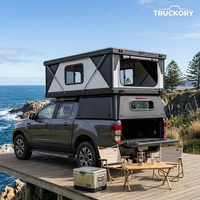 Camper léger pliable en aluminium à coque rigide pour pick-up avec auvent escamotable pour l'aventure en camping en plein air