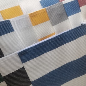 Tela de olefina con diseño de rayas clásicas de alto rendimiento, tela tejida Oxford impermeable, patrón teñido liso para muebles de exterior - Product Image 2
