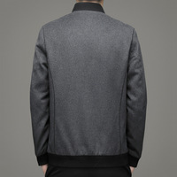Veste courte en laine pour homme, manteau en tweed patchwork, haut pour homme, manteaux en laine sur mesure en gros pour homme