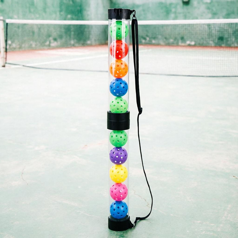 OEM Durable Interlocking Pickleball Ball Tube for Children Custom Size Clear Plastic Pickup Collector