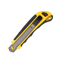 Couteau utilitaire de qualité supérieure avec lame détachable de 18 mm, pratique, en gros, personnalisable OEM, avec 3 lames