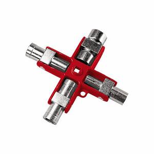 Juego de llaves hexagonales de 4 vías con cabeza cruzada, herramienta de llave Allen para mantenimiento de bicicletas - Product Image 1