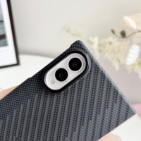 Casing Magnetik Serat Karbon Asli Untuk Samsung Galaxy New Fold Z Fold 8 5G Wide Untuk Pengisian Daya Nirkabel Magnet Hard Cover Fold 8
