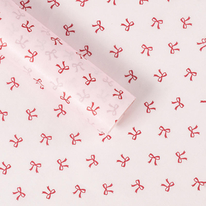 Papel de Regalo al por Mayor con Diseño de Lazos, 50*70 cm, Papel para Envolver Regalos y Suministros de Embalaje Floral - Product Image 6