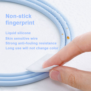 Thân Thiện Với Da Silicone Loại C Cáp <span class=keywords><strong>USB</strong></span> A Để <span class=keywords><strong>USB</strong></span> C Cáp 66W/6A Nhanh Chóng Sạc Cáp Tương Thích Với Android <span class=keywords><strong>USB</strong></span>-C Các Thiết Bị - Product Image 3