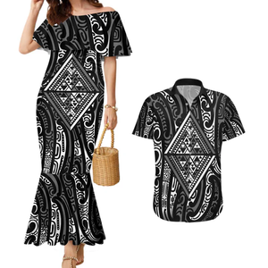 Nuevo Conjunto de <span class=keywords><strong>Ropa</strong></span> a Juego para Parejas con Diseño Fiji, <span class=keywords><strong>Ropa</strong></span> Elegante para Mujer y Camisa Hawaiana - Product Image 5