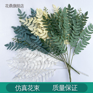 Hojas Artificiales de Gafillo de 55 cm, Flor de Seda Verde para Decoración de Bodas - Product Image 4
