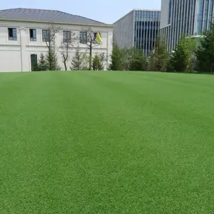 Tianlu rumput hijau sintetis, rumput buatan daur ulang rumput hibrida tahan aus dan perawatan mudah luar ruangan